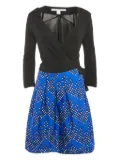 Diane Von Furstenberg Vintage 2024 printed wrap dress - Black