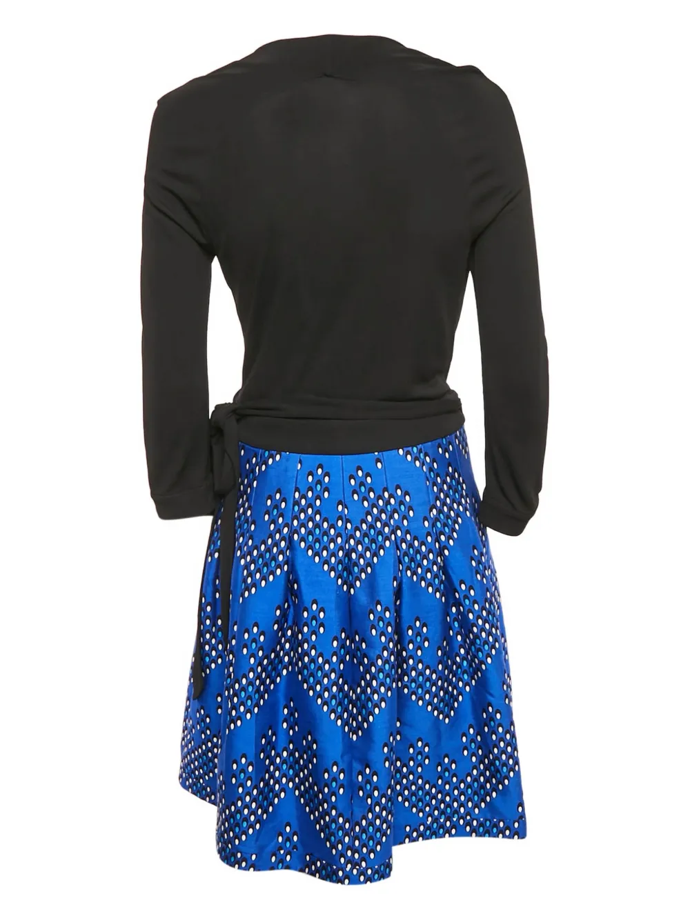 Diane Von Furstenberg Vintage 2024 wikkeljurk met print - Zwart