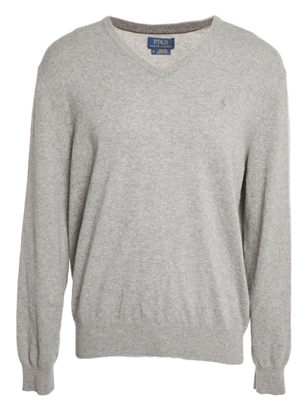 Polo Ralph Lauren Vintage Maglione Polo Pony con scollo a V - Grigio