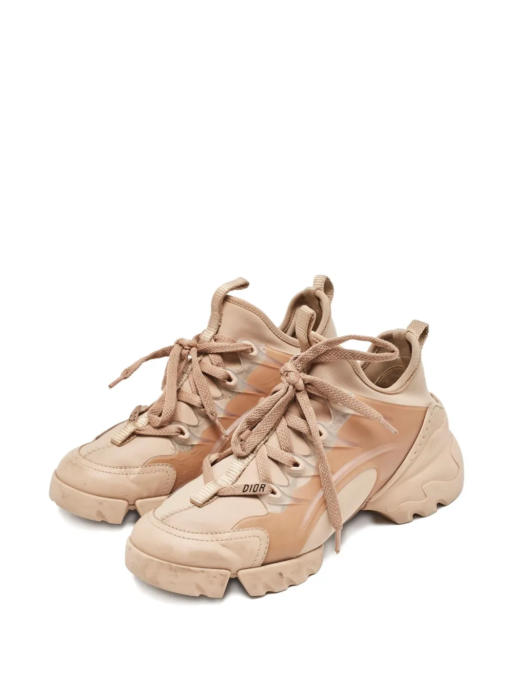 Christian Dior Pre-Owned Neopreen rubberen sneakers - Beige