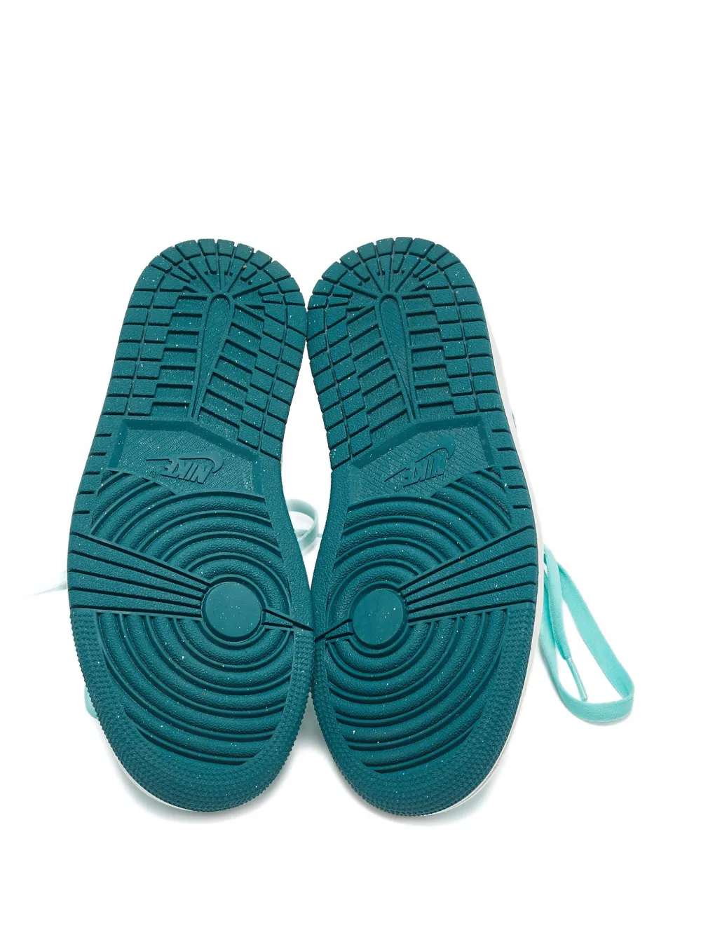 Pre-owned Jordan 2023 Air  1 Patent-leather Sneakers In Green