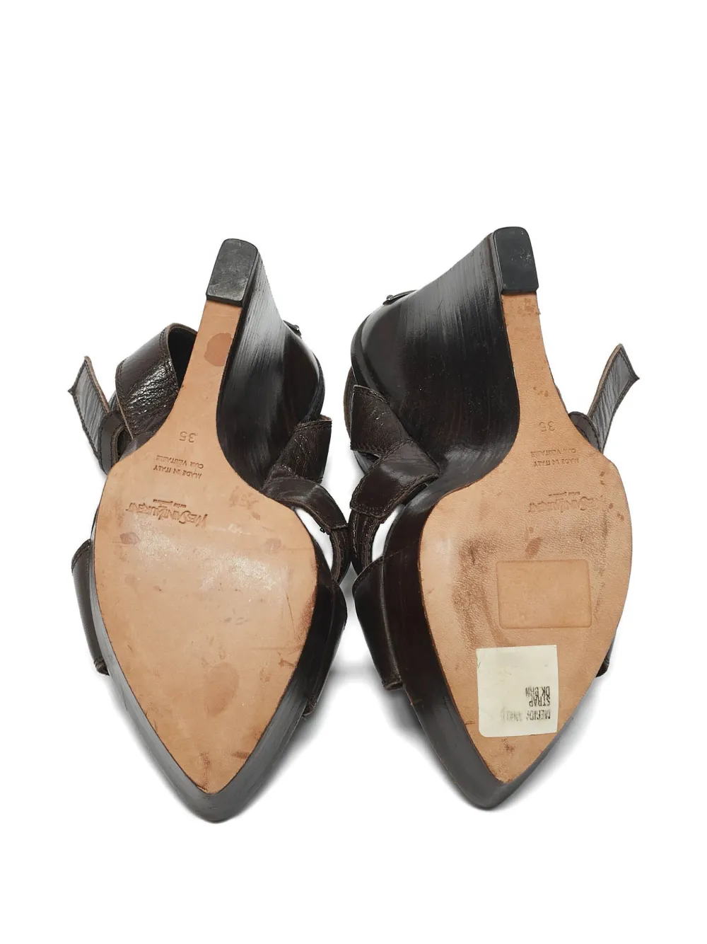 Pre-owned Saint Laurent 1132908 Brown