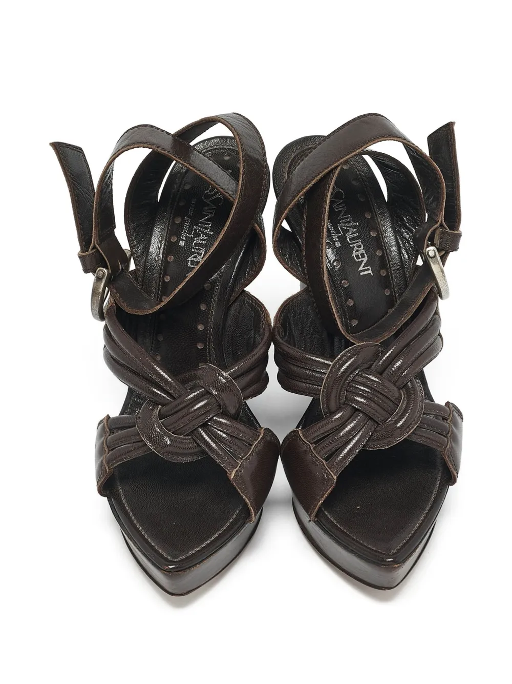 Pre-owned Saint Laurent 1132908 Brown