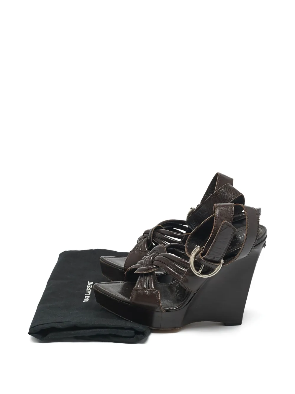 Pre-owned Saint Laurent 1132908 Brown