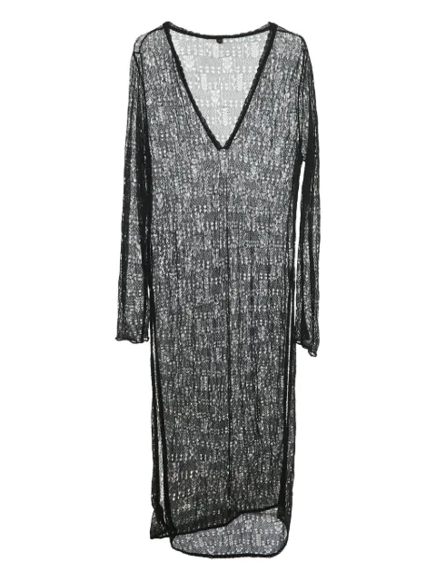 Saint Laurent Pre-Owned 2021 lace pointelle knit dress