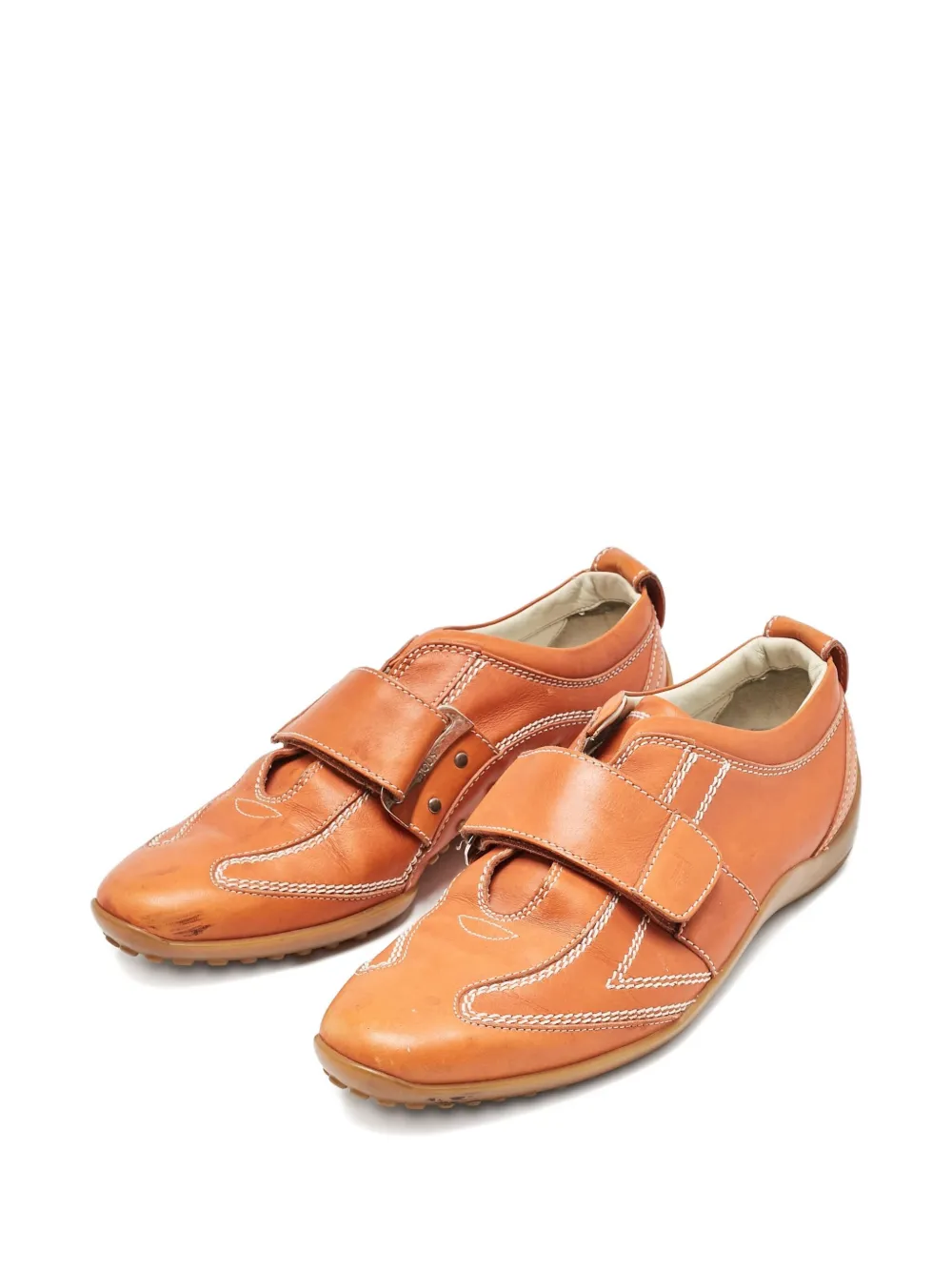 Tod's Vintage Sneakers met klittenband - Oranje