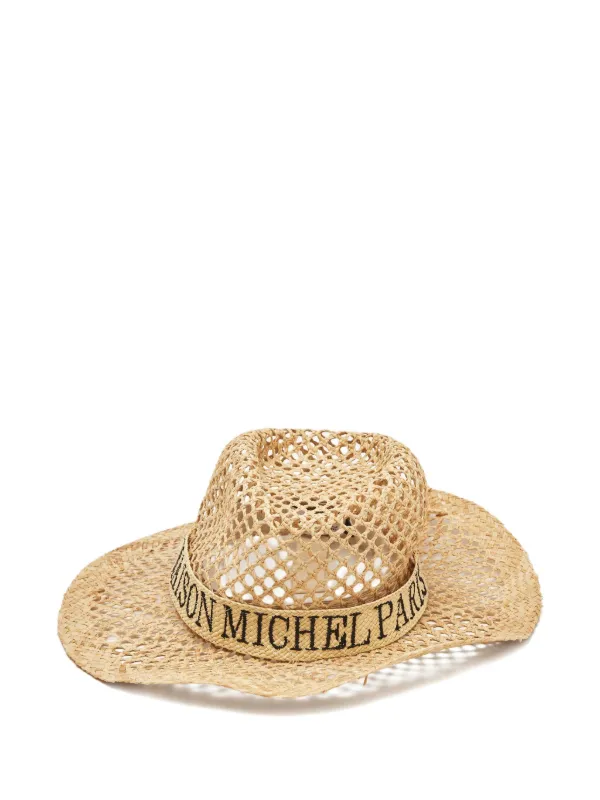 Maison Michel ストローハット | ニュートラル | FARFETCH JP