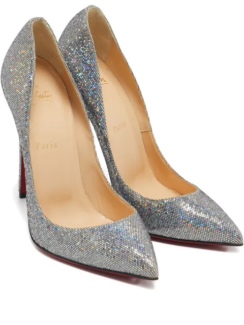Christian Louboutin Pre-Owned 120mm Glitter Pigalle Follies pointed-toe pumps