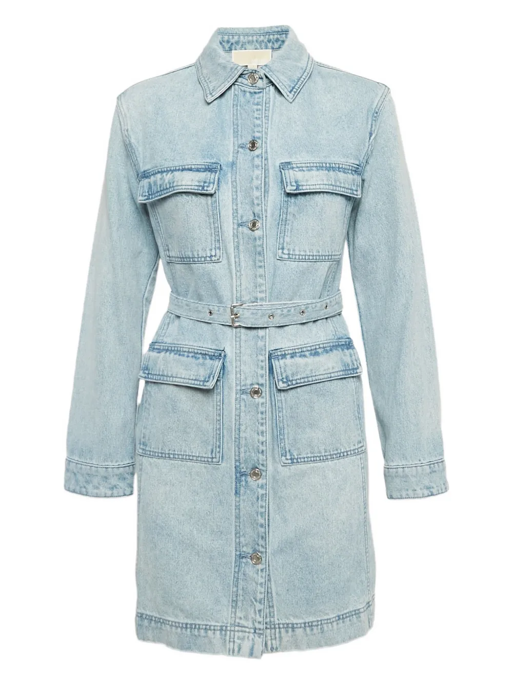 Michael Kors Vintage プレオウンド ベルテッド ドレス - ブルー Michael Kors Vintage プレオウンド ベルテッド ドレス - ブルー