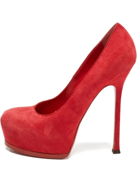 Saint Laurent Pre-Owned 150mm Tribtoo suede pumps