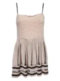 Red Valentino Vintage floral-lace mini dress - Pink