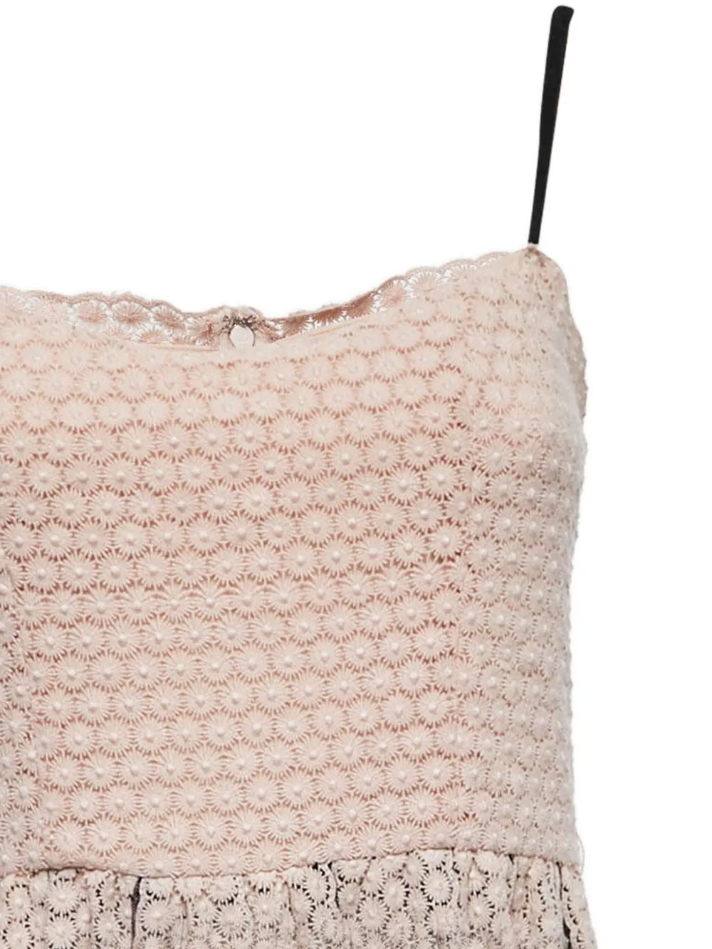 Red Valentino Vintage Mini-jurk met bloemenkant - Roze