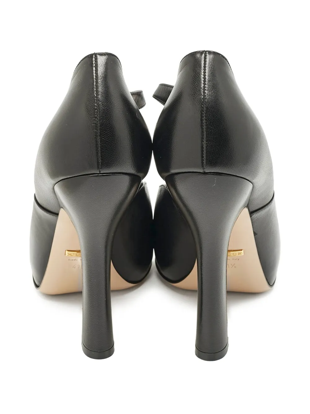 Gucci Pre-Owned 120 mm Lesley leren pumps met slangendetail - Zwart