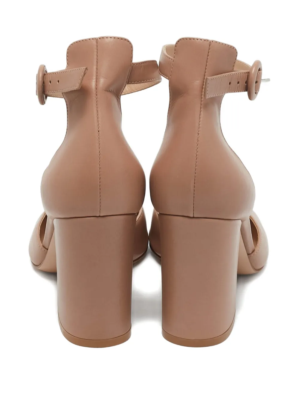 Gianvito Rossi 85 mm pumps met enkelbandje - Beige