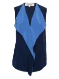 Diane Von Furstenberg Vintage 2024 draped silk top - Blue