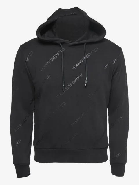 Just Cavalli Vintage embroidered cotton hoodie
