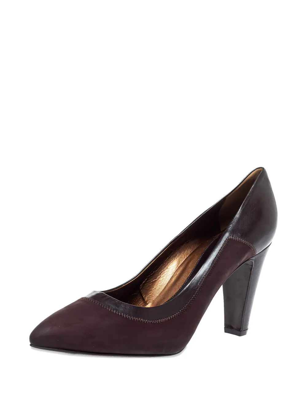 Sergio Rossi Vintage 2024 leren suède pumps - Bruin