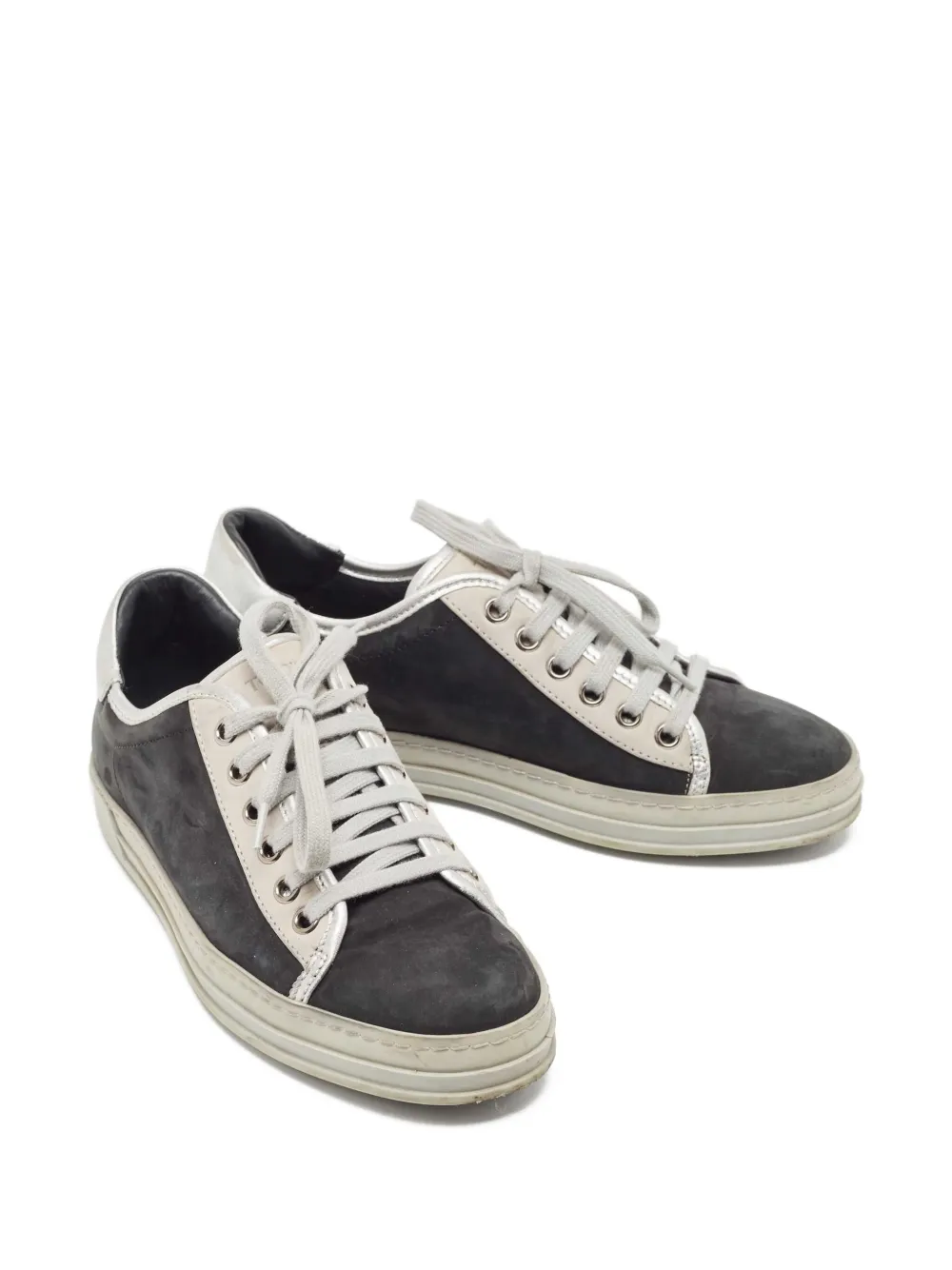 Tod's Vintage Leren sneakers - Zwart