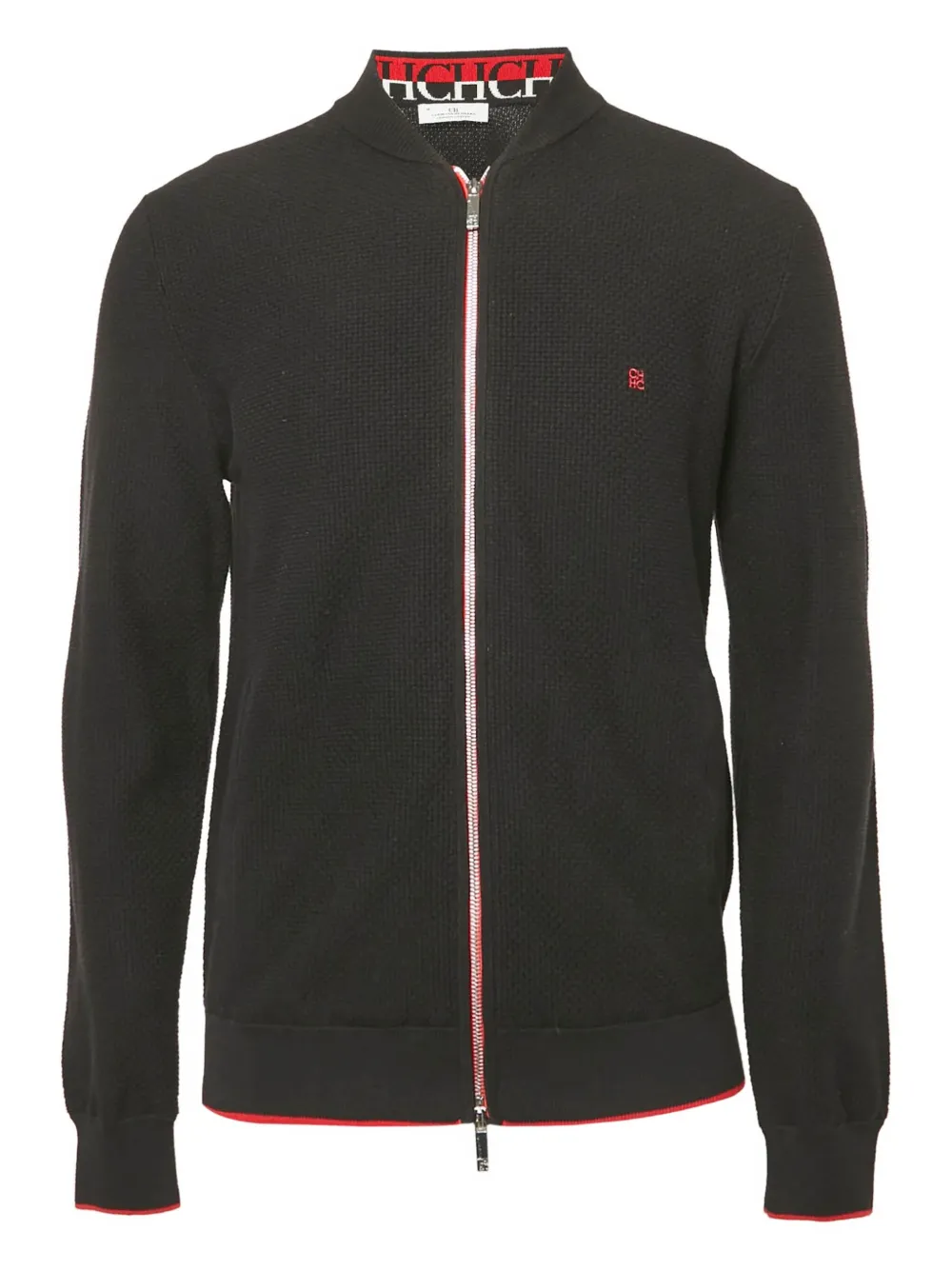 Carolina Herrera Vintage double-zip cotton cardigan | Black | Image 1
