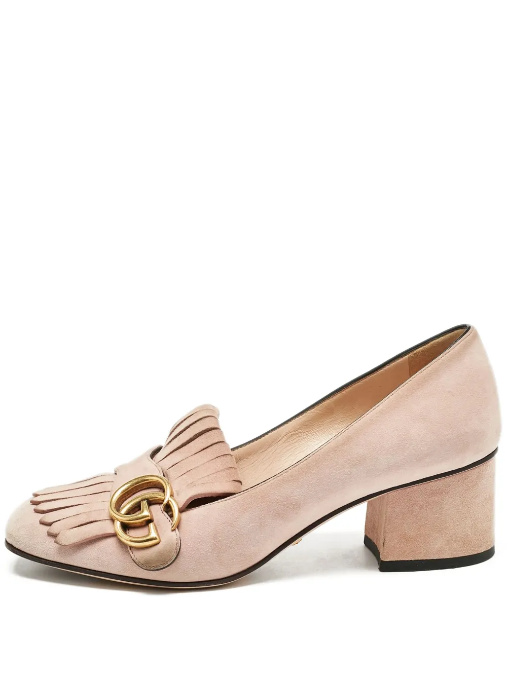 Gucci Pre-Owned GG Marmont fringe pumps | Pink | Image 1