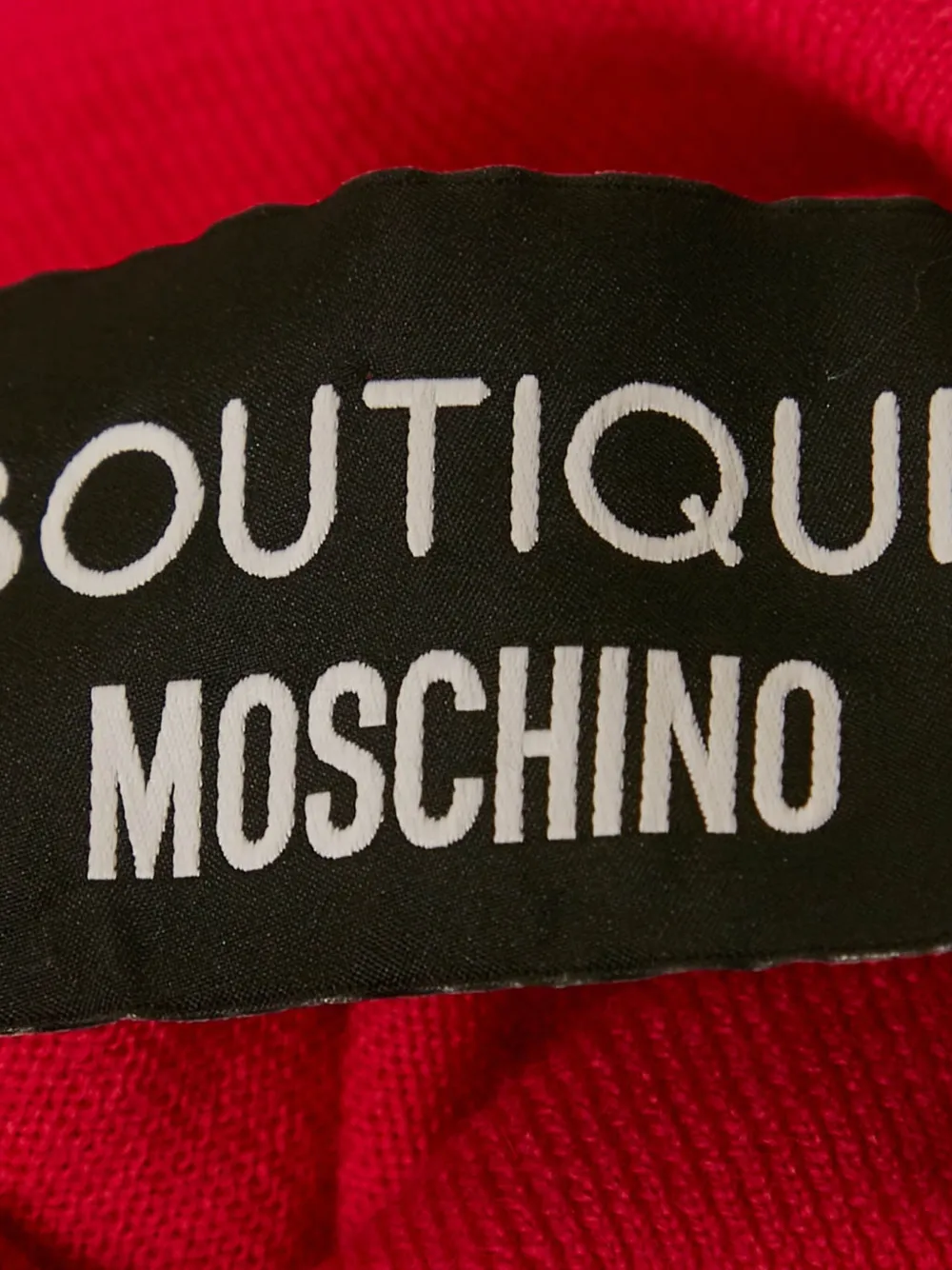 Pre-owned Moschino Intarsia-motif Turtleneck Sweater In Pink