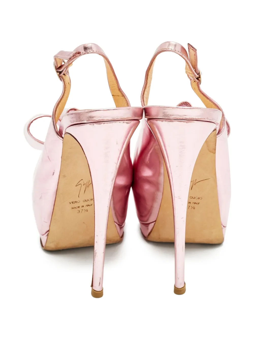 Giuseppe Zanotti Vintage 2024 145 mm metallic pumps - Roze