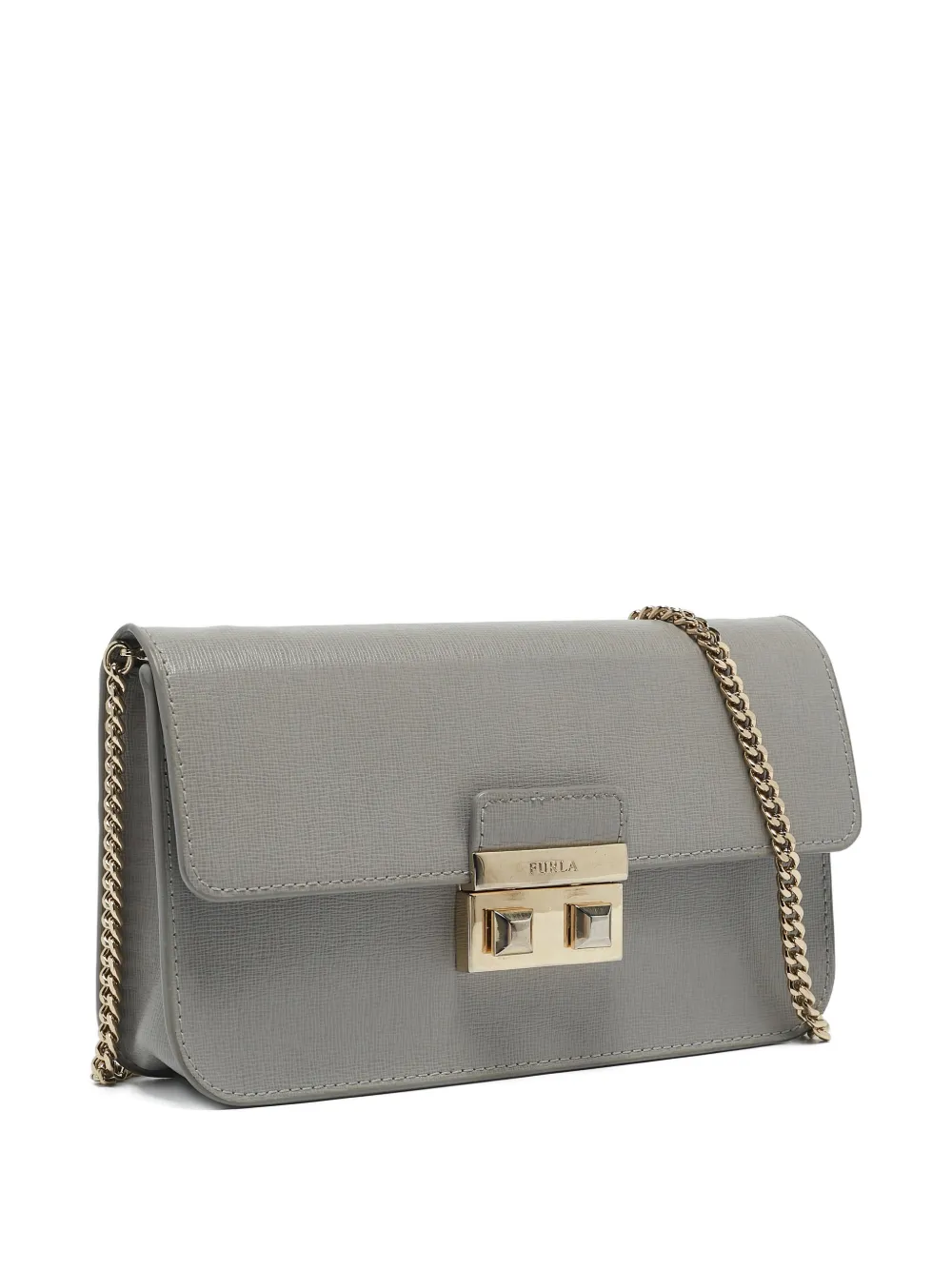 Furla Leather Cross Body Bag | Grey | FARFETCH