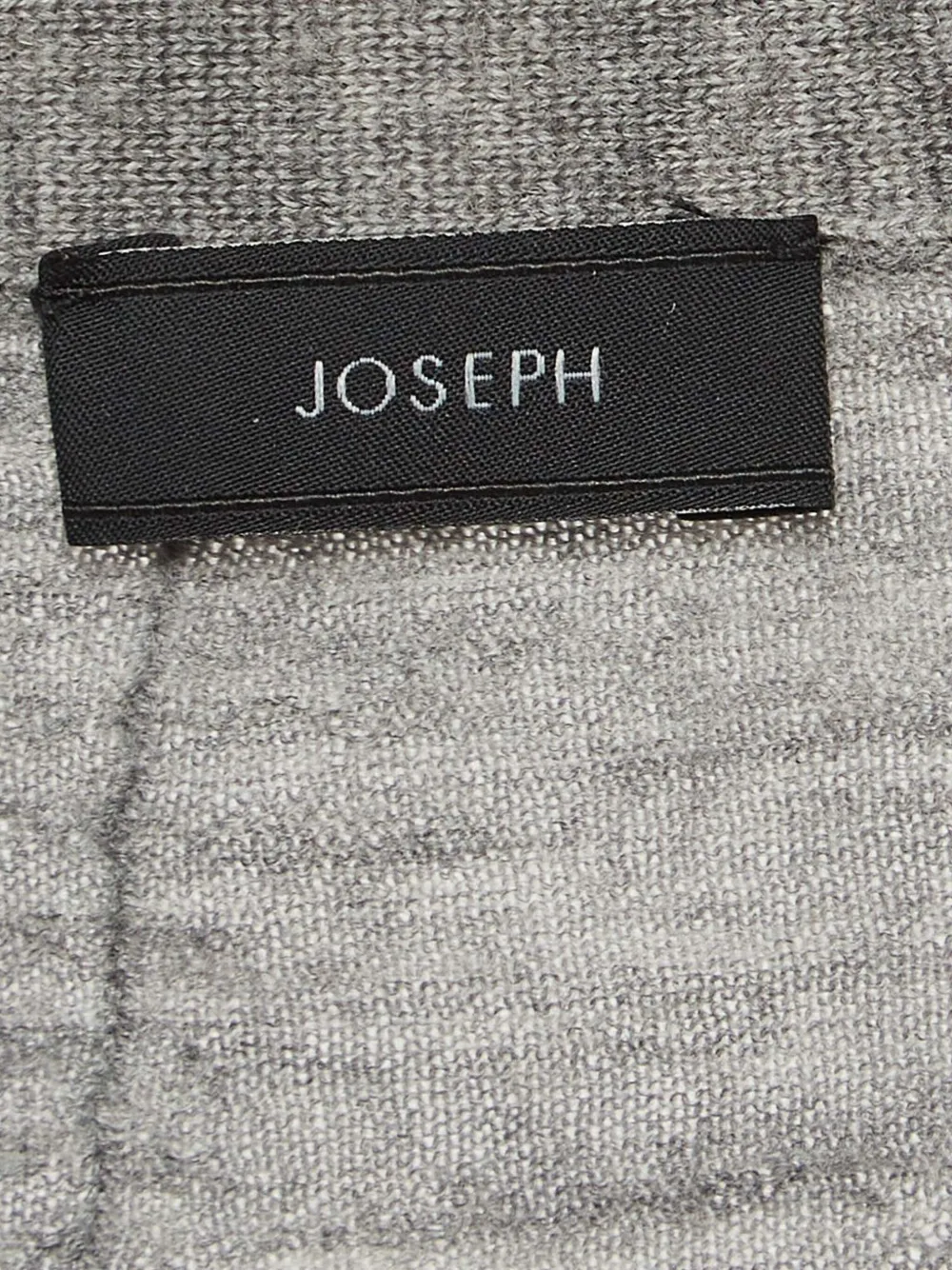 Pre-owned Joseph Asymmetrical Rib Knit Cardigan In Gray