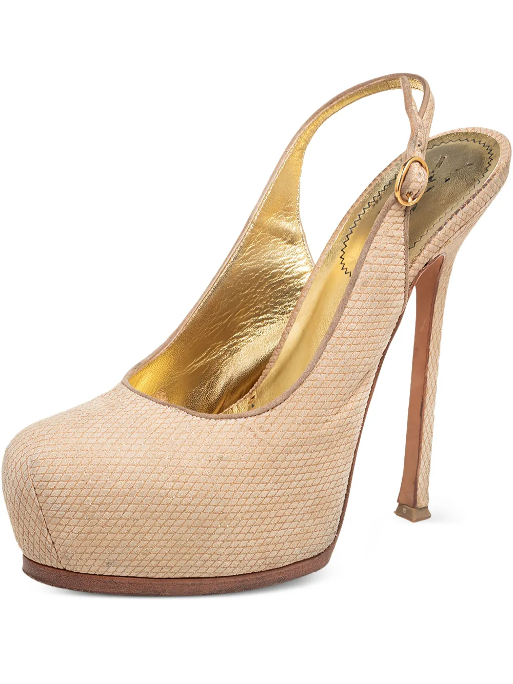 Pre-owned Saint Laurent 535928 Cream In Neutral