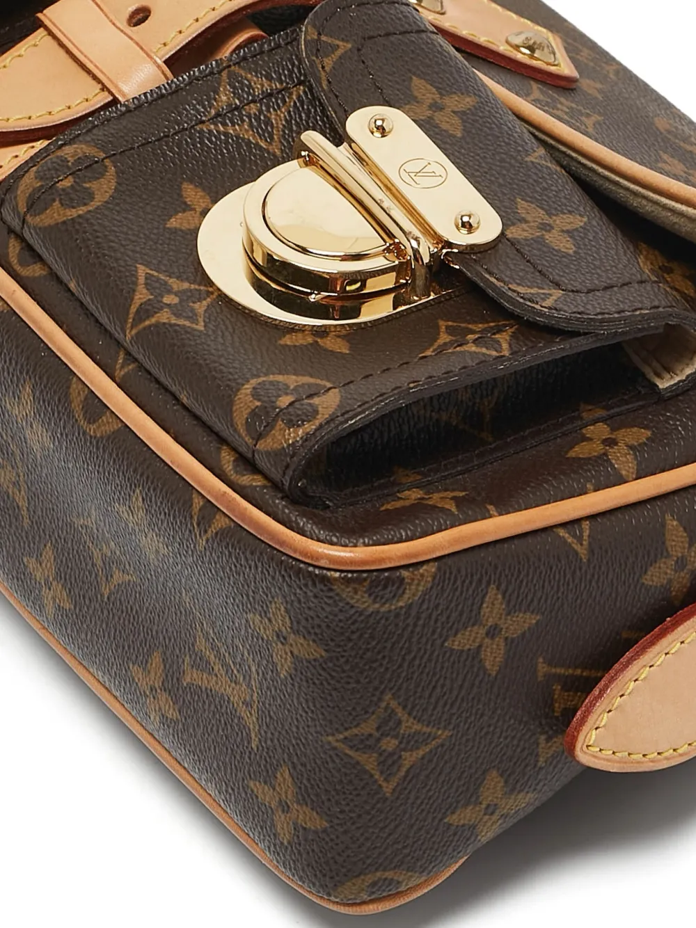 Pre-owned Louis Vuitton Hudson Monogram Tote Bag In Brown