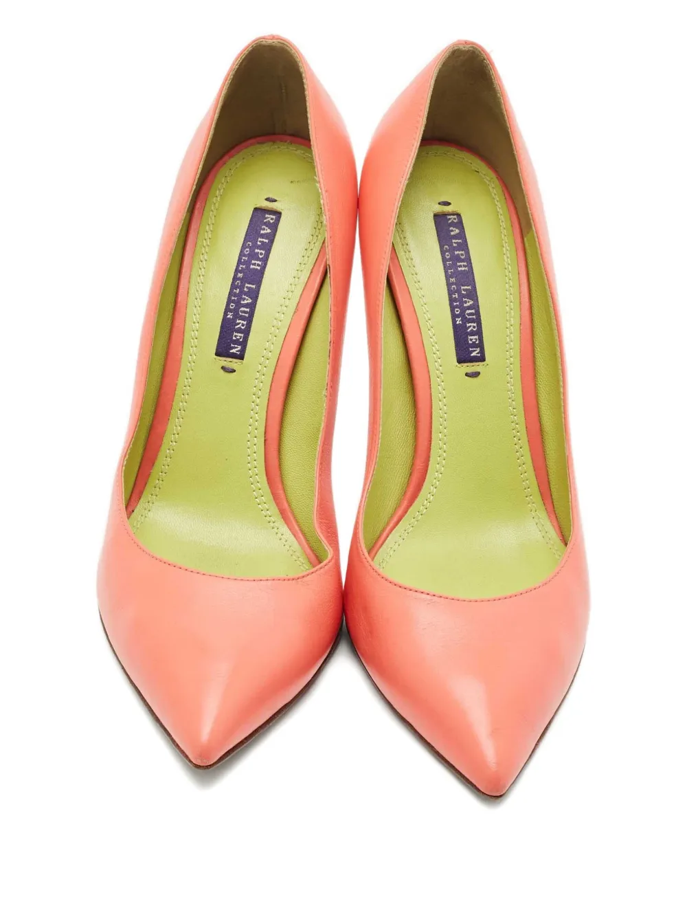 RALPH LAUREN VINTAGE Pre-owned 105mm Leather Pumps In Pink