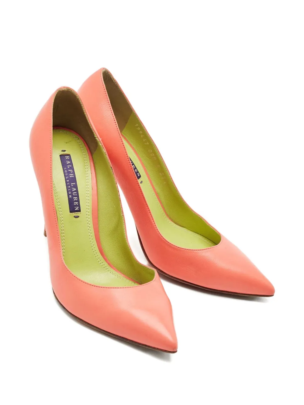 RALPH LAUREN VINTAGE Pre-owned 105mm Leather Pumps In Pink