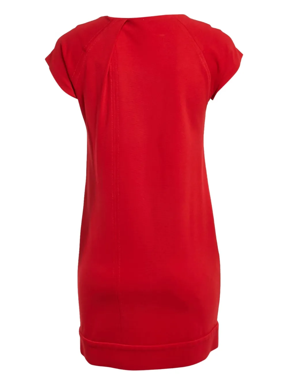 Diane Von Furstenberg Vintage Mini-jurk met geplooide hals - Rood
