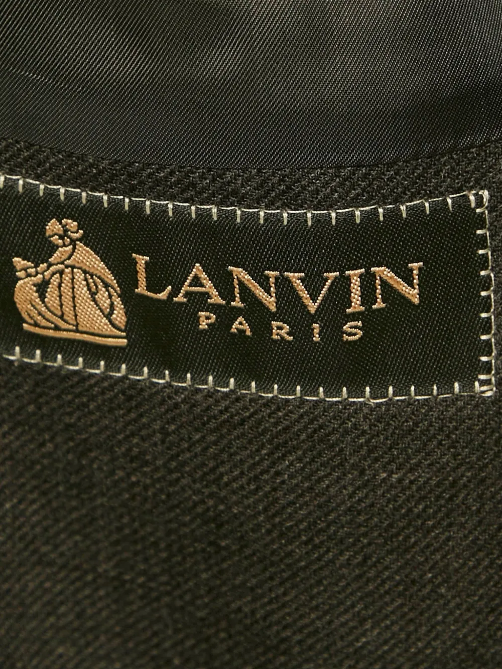 Pre-owned Lanvin Wool Three Button Blazer In Gray