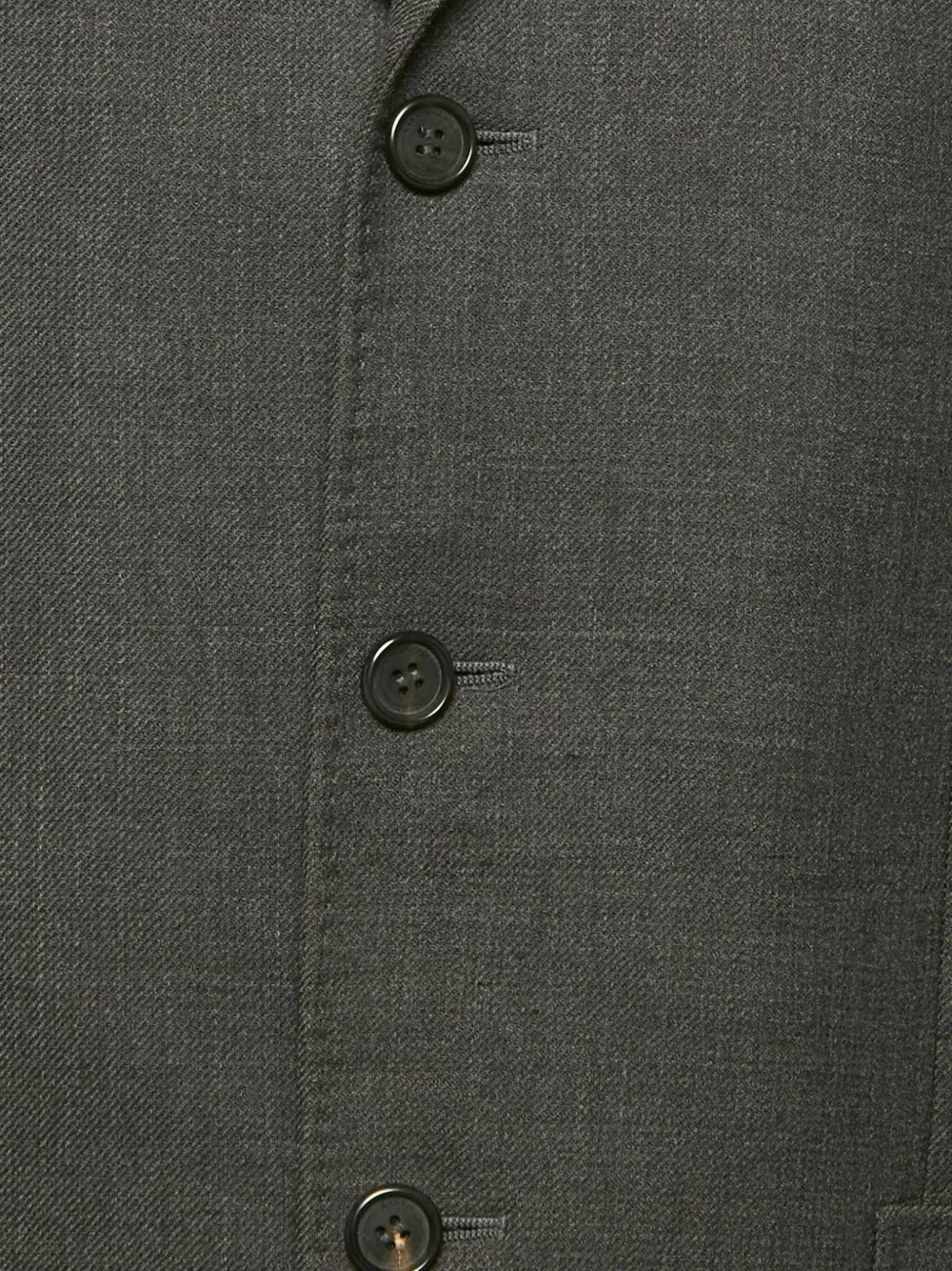 Pre-owned Lanvin Wool Three Button Blazer In Gray