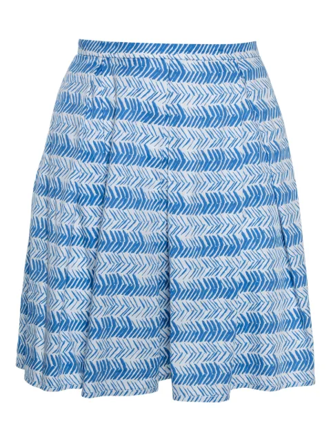 Weekend Max Mara arrow-print pleated mini skirt