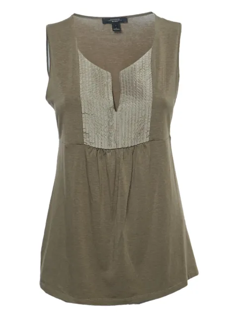 Weekend Max Mara blusa sin mangas con panel plisado