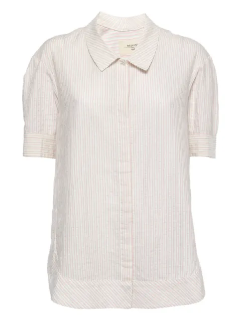 Weekend Max Mara camisa con motivo de rayas y mangas farol