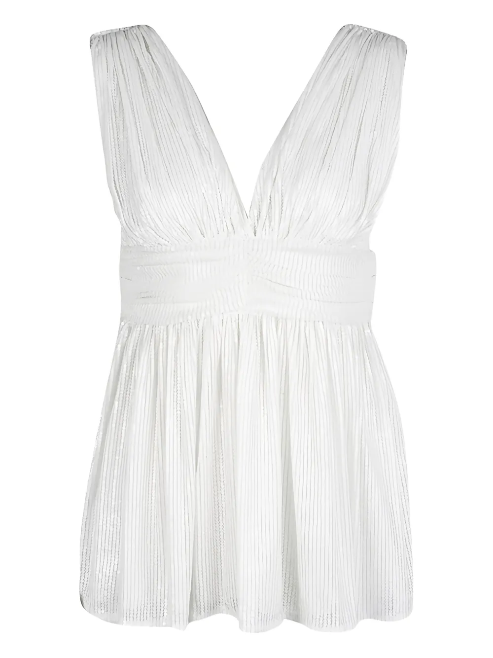 Paul & Joe sequin-embellished pleated top | White | Image 1