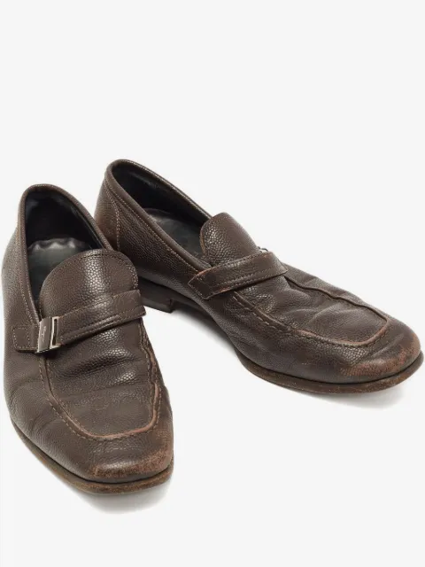 Ferragamo Pre-Owned leather buckle shoes