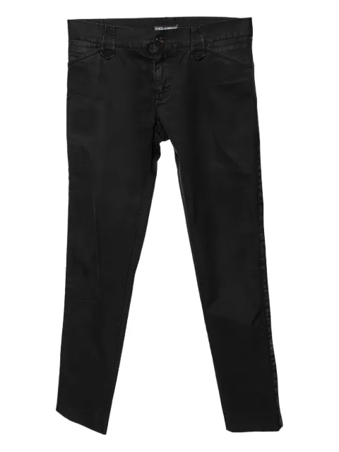 Dolce & Gabbana Pre-Owned Logo Plaque Pocket Trousers