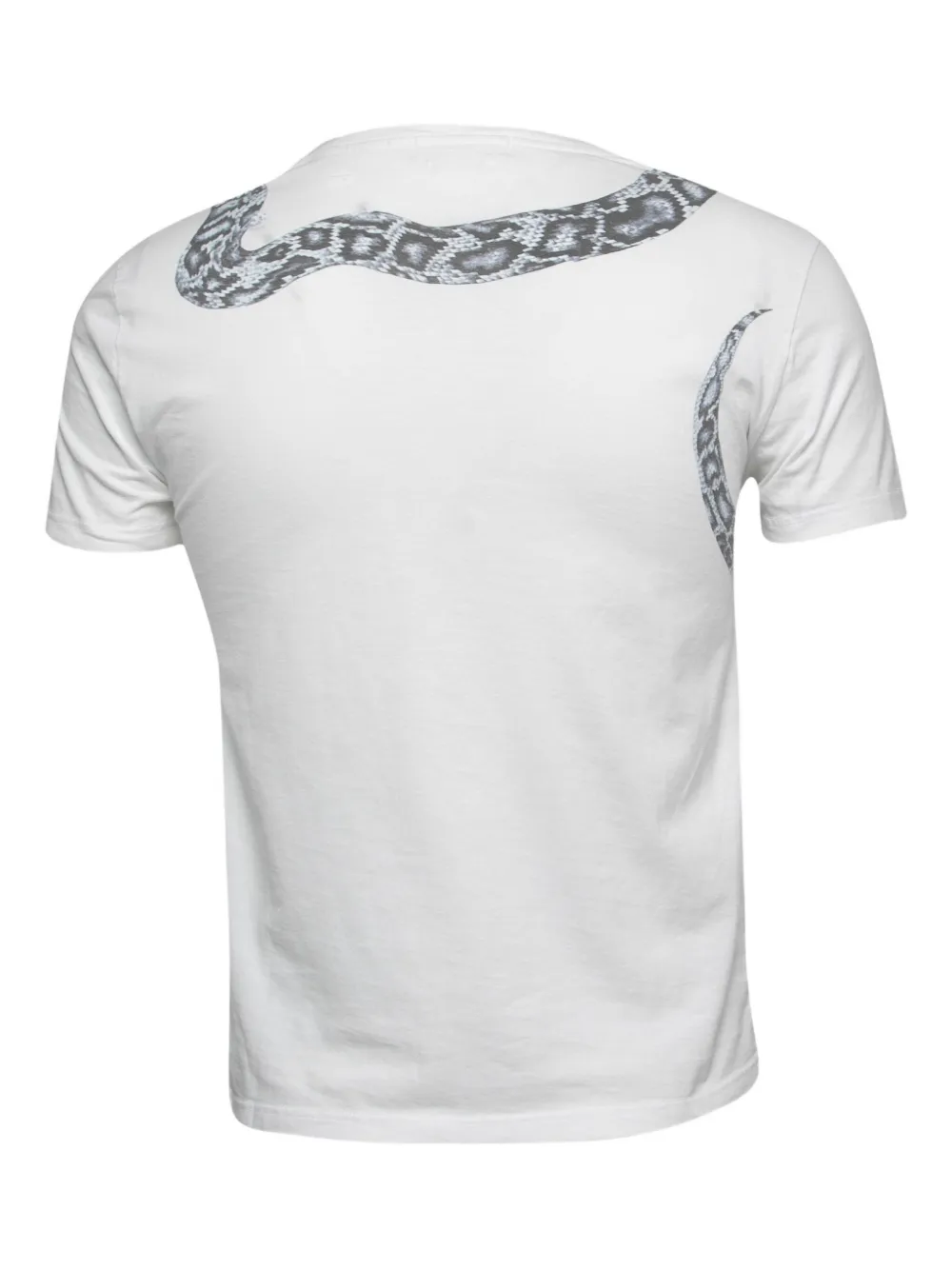 Alexander McQueen Pre-Owned snake-print V-neck T-shirt | Image 2