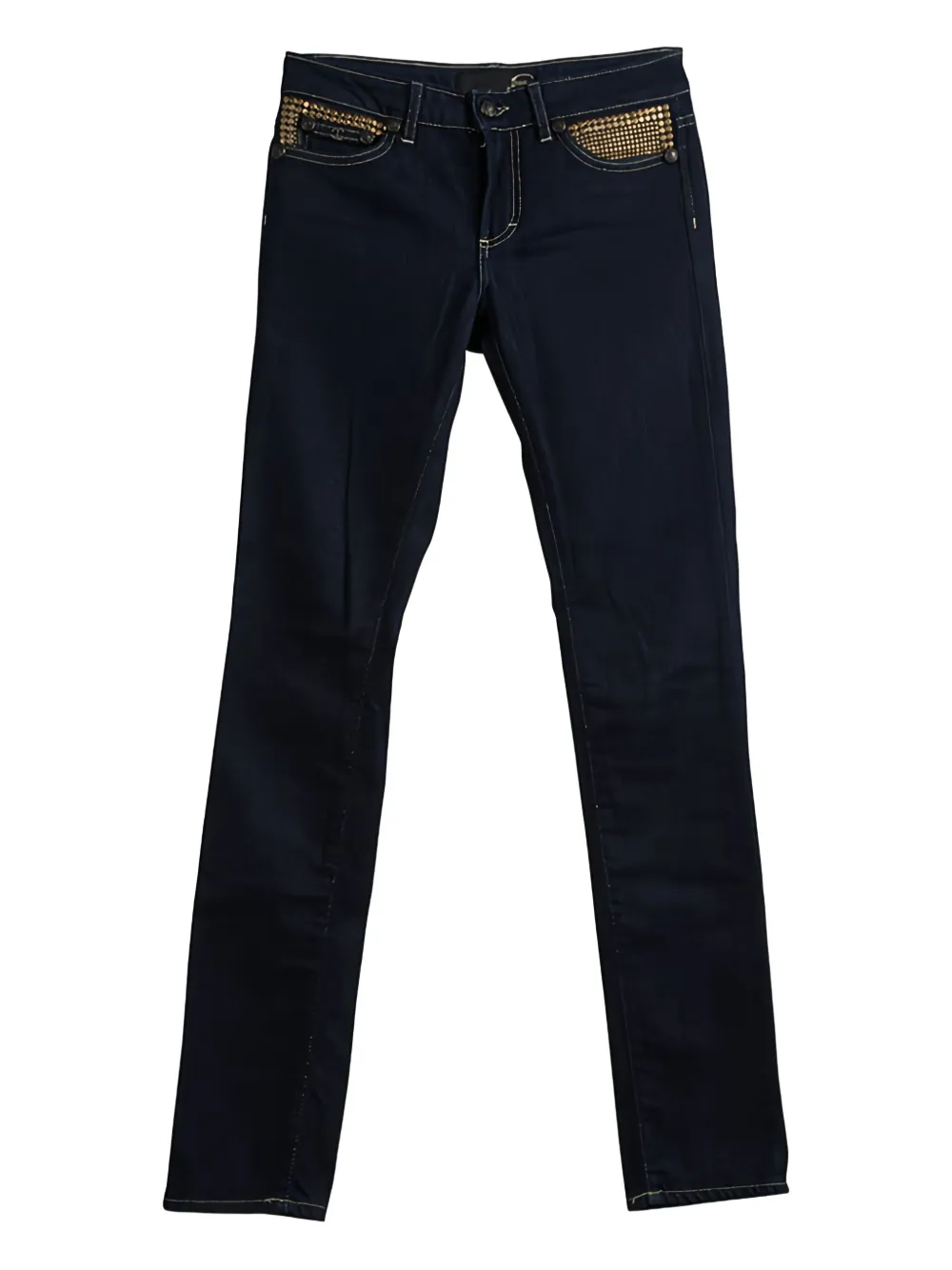 Just Cavalli Vintage jean à poches cloutées - Bleu Just Cavalli Vintage jean à poches cloutées - Bleu