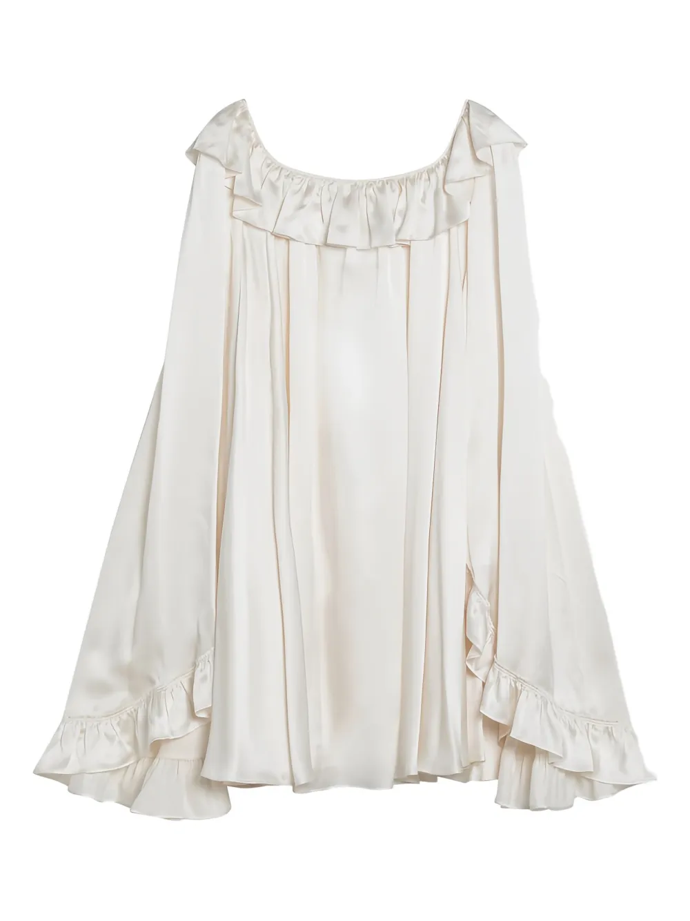 Chloé ruffled-sleeve mini dress | White | Image 1
