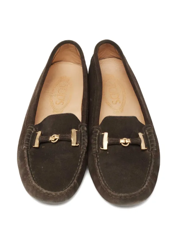 TOD'S ブラウン スエード ローファー Tod's Vintage スエード ローファー | ブラウン | FARFETCH JP