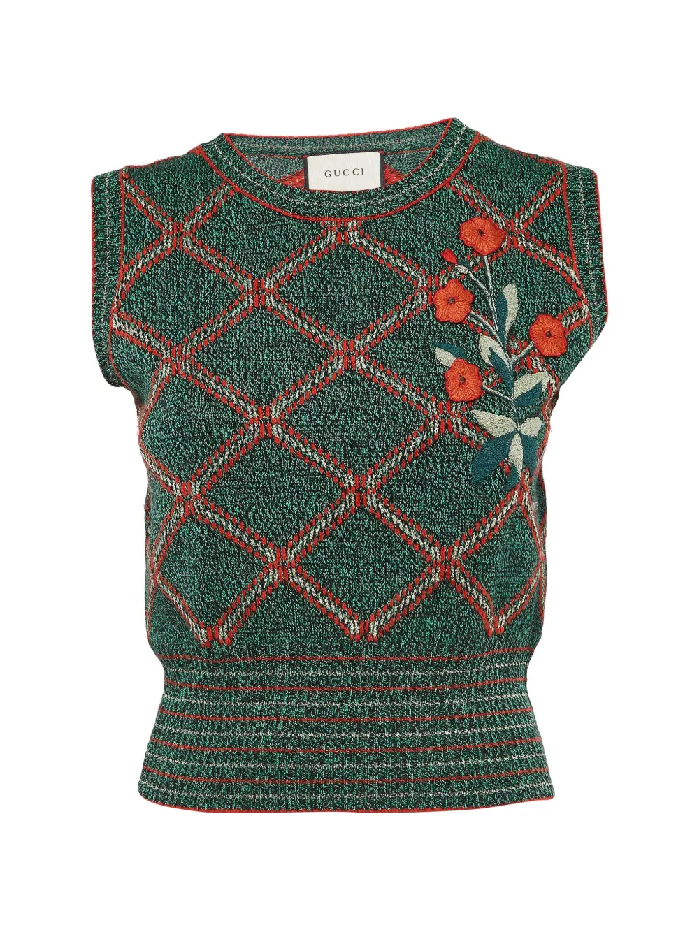 Gucci Pre-Owned Canotta in misto lana - Verde