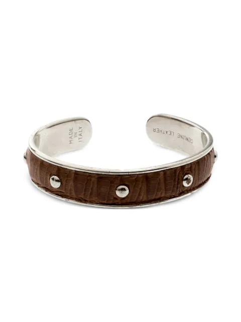 Tod's Vintage leather studded bracelet