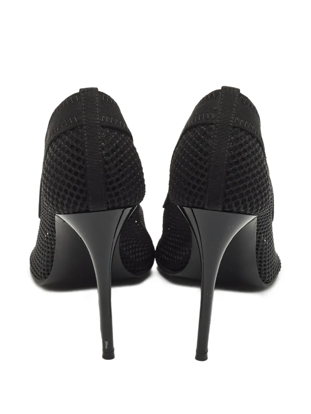 Stella McCartney Pre-Owned 100 mm mesh pumps met puntige neus - Zwart