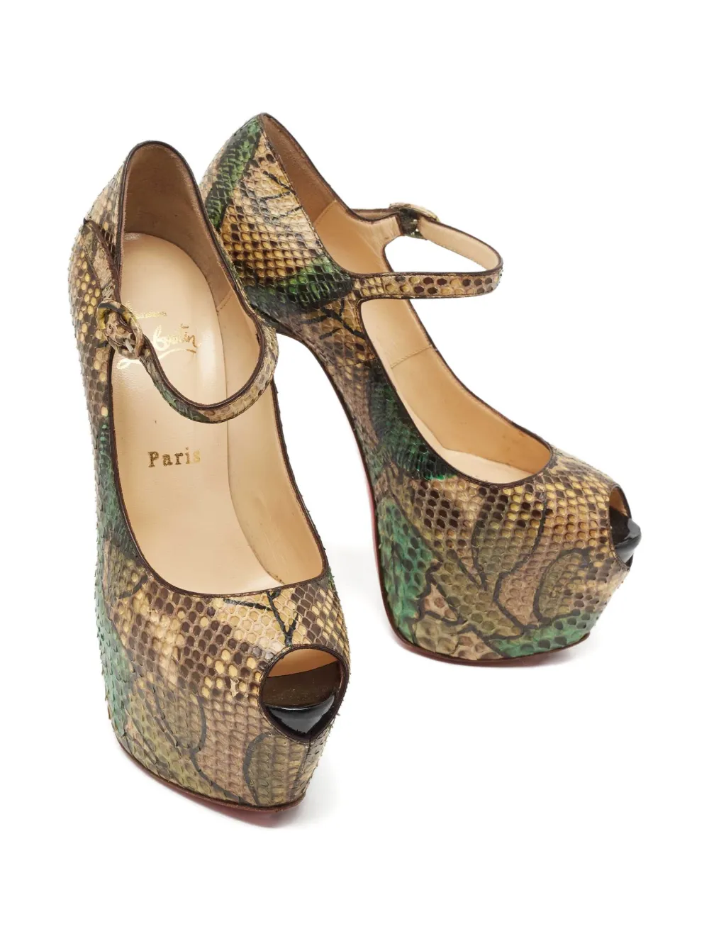 Christian Louboutin Pre-Owned 2024 python platform pumps | Image 2