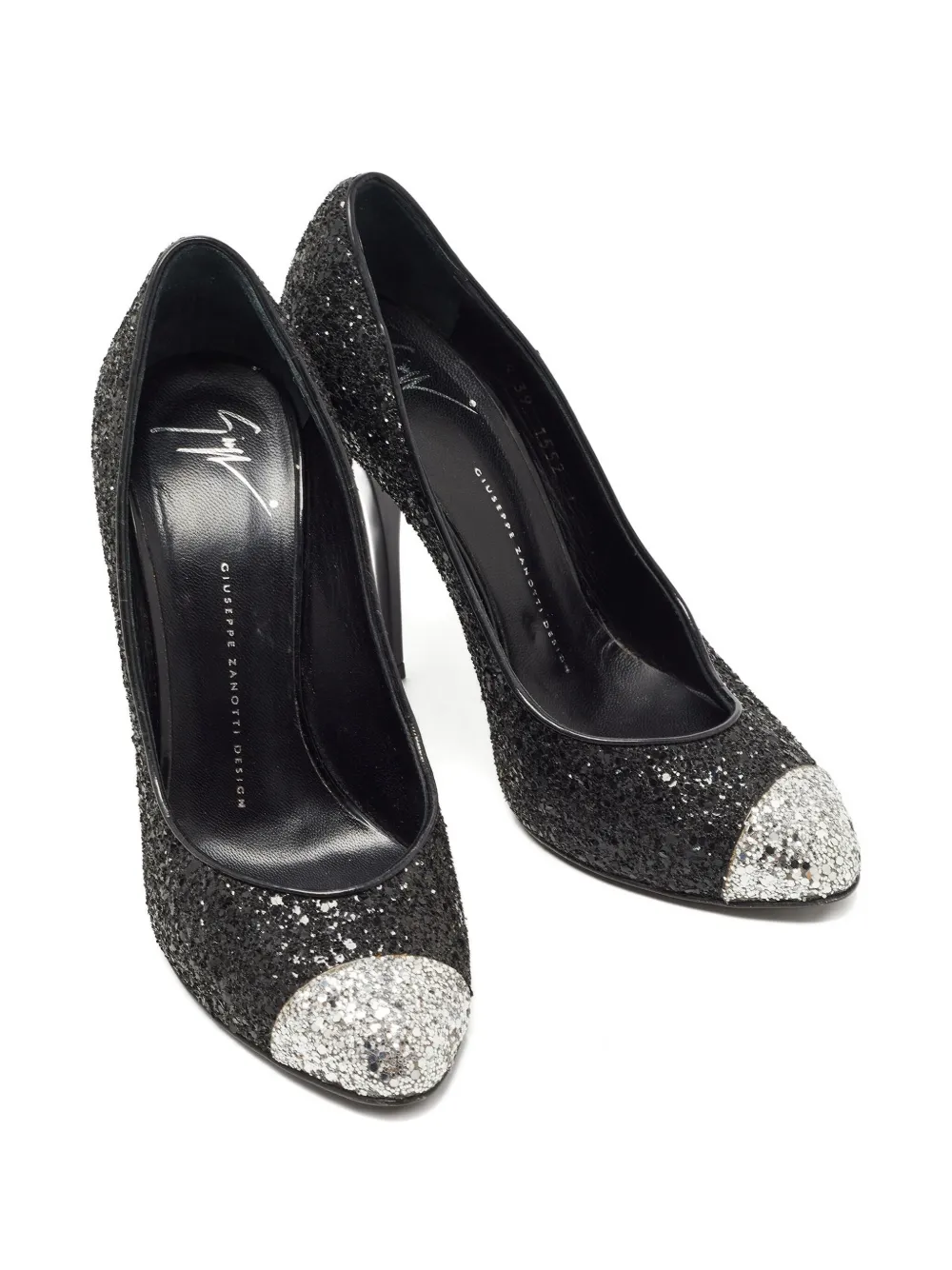 Giuseppe Zanotti Vintage 120 mm pumps met glitters - Zwart